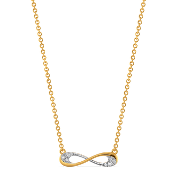 Loops That Wander Diamond Necklaces