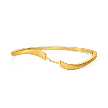 My Leather Piece Gold Bangles