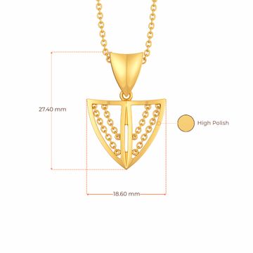 Leather Canvas Gold Pendants