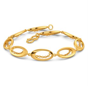 Daring Leather Gold Bracelets