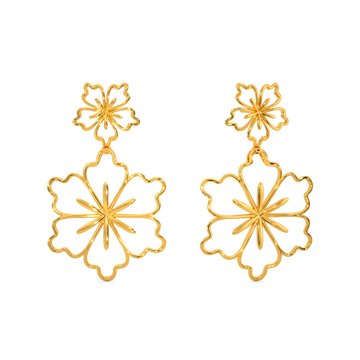 Party in Blooms Gold Earrings