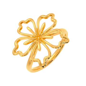 Party in Blooms Gold Rings