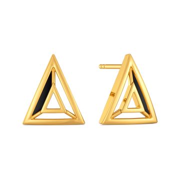 Trench to Toe Gold Stud Earring