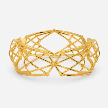 Lace Reaction Gold Bangles