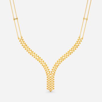 Laced Together Gold Necklaces