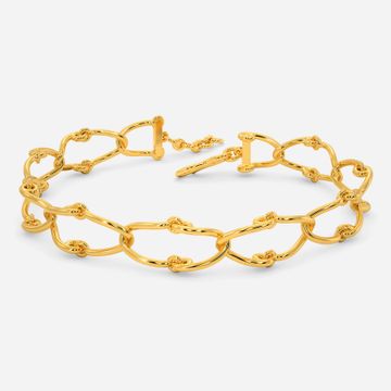 Looped Lace Gold Bracelets