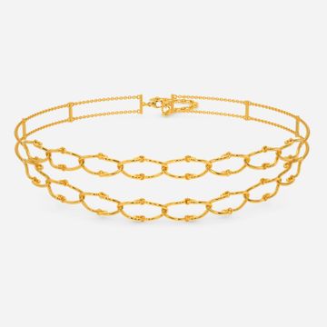 Looped Lace Gold Necklaces