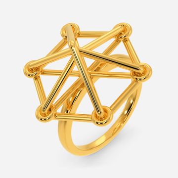 Knot-a-Lace Gold Rings