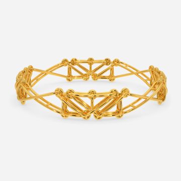 Knot-a-Lace Gold Bangles