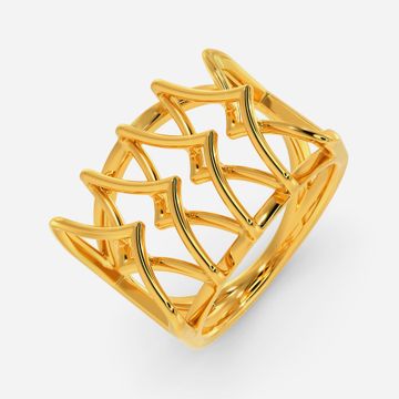 Knotty Lace Gold Rings