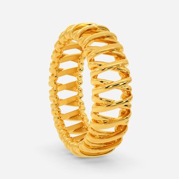 Kriss Kross Lace Gold Rings