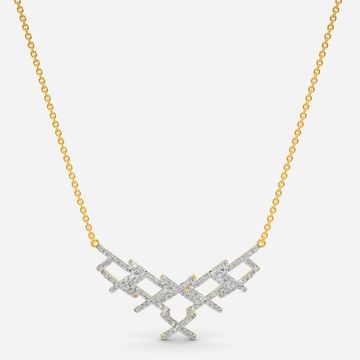 Free flow Lace Diamond Necklaces