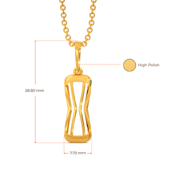 Playful Layers Gold Pendants