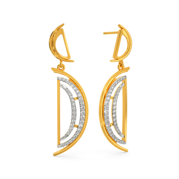 Layered Game Diamond Earrings