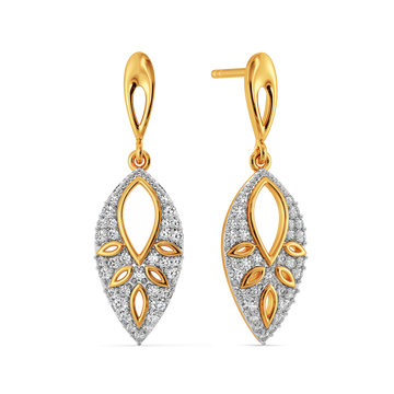 Swing and Swirl Diamond Earrings