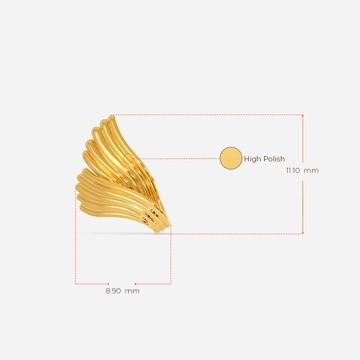 Cocooned Comfort Gold Earrings