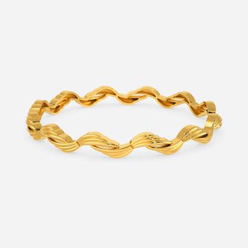 Into the Layers Gold Bangles