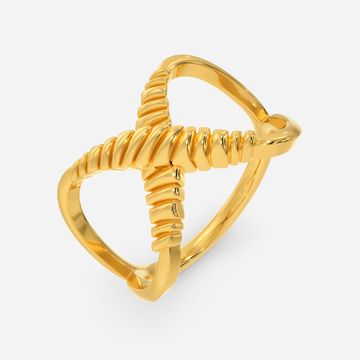 Tiered Tryst Gold Rings