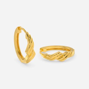 Ski Chic Gold Earrings