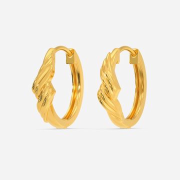 Ski Chic Gold Earrings