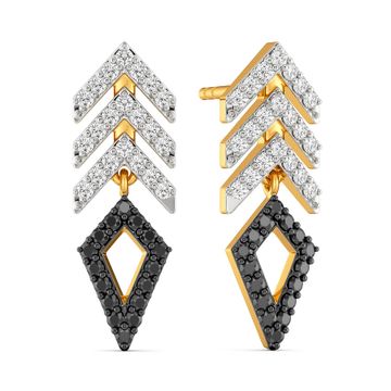 Total Black Diamond Earrings