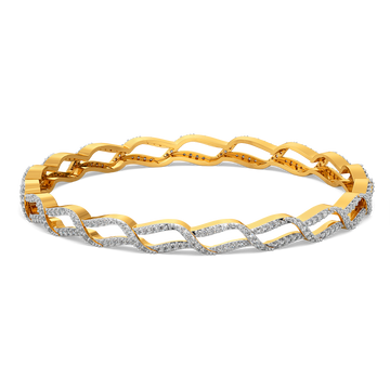Dramatic Feathers Diamond Bangles