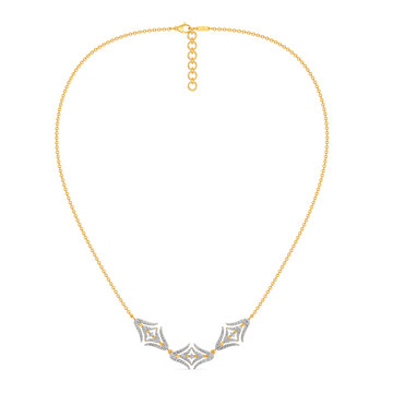 Show your Feathers Diamond Necklaces