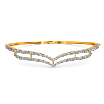 In a Feathery Mood Diamond Bangles