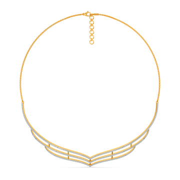 In a Feathery Mood Diamond Necklaces