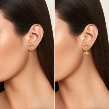 Miss Poisson Gold Earrings