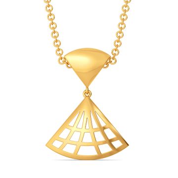 Dramatic Duet Gold Pendants