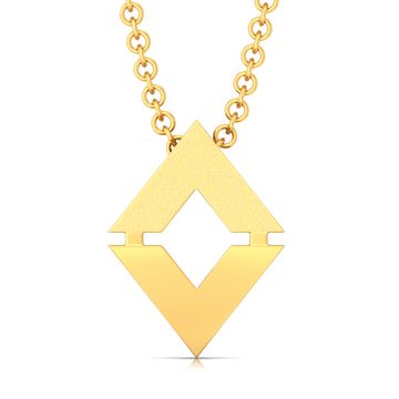 Triangular Tales Gold Pendants