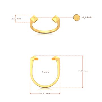 Gold Glitters Gold Rings