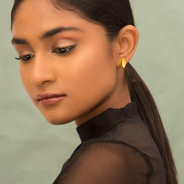 Shadow Play Gold Earrings