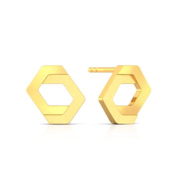 Gold Entwined Gold Earrings