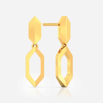 Gold Fling Gold Earrings