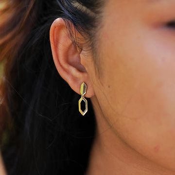 Gold Fling Gold Earrings