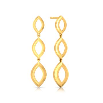 The Oval Game Gold Earrings