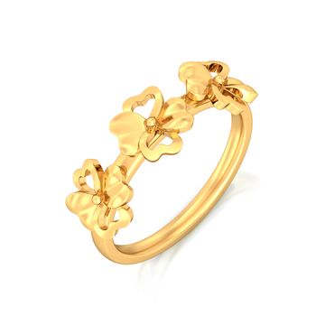 Florally Fabulous Gold Rings