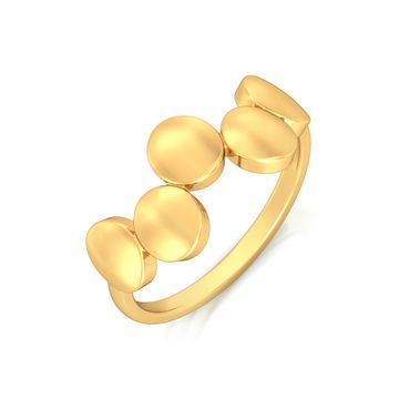 Oval Ambition Gold Rings