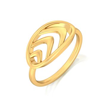 Brave the Wave Gold Rings