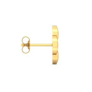 Bound to Round Gold Earrings