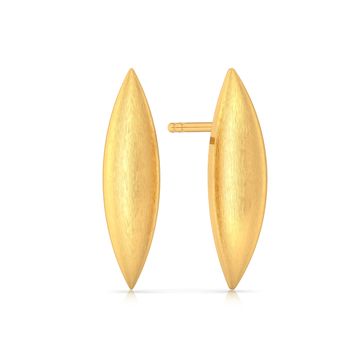 Flex Convex Gold Earrings