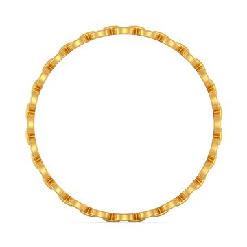 Ivory Discs Gold Bangles