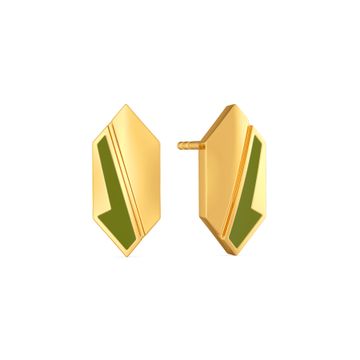 Military Attache Gold Earrings