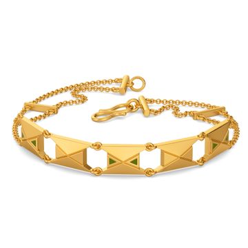 Best Accessory Matte/Shiny Men's Gold Bracelet Design Online- Branta –  Brantashop