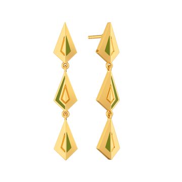 Chic N Combat Gold Earrings