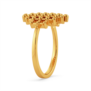Mesh Mystique Gold Rings