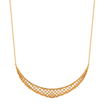 Mesh Mystique Gold Necklaces