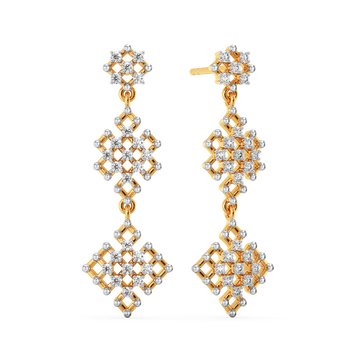 Mesh Match Diamond Earrings